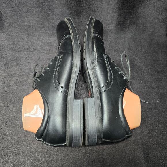 Dexter Comfort Memory Foam Black Dress Oxfords Lace Up Shoes - Picture 6 of 11